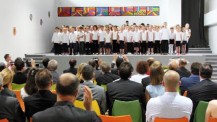 Inauguration de l'École française internationale de Bratislava : chorale