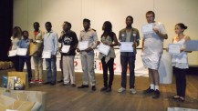 Lauréats du concours d'orthographe DictaBrazza organisé par le lycée français Saint-Exupéry de Brazzaville dans le cadre d'une APP
