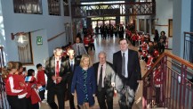 Inauguration d’un cursus d’ingénierie post-bac dans les locaux du lycée français de Valparaiso (Chili) : arrivée de la délégation officielle