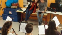 L'orchestre des lycées français du monde (saison 2) à Madrid : atelier "instruments à vent"