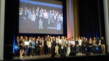 XXXIe Olympiades nationales de la chimie : photo de groupe en clôture de la cérémonie