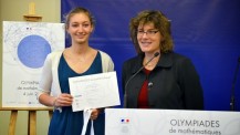 Olympiades de mathématiques 2014 : remise de diplôme à l'élève du lycée français de Rome