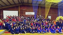 Les délégations des cinq lycées français du Chili présentes aux 39e Jeux inter-alliances