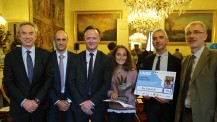 Prix éthique et sport scolaire 2016 : la délégation AEFE et le directeur national de l'UNSS