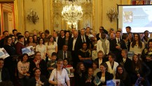 Prix éthique et sport scolaire 2016 : les participants de la remise des prix au Sénat