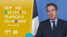 SemaineLFM 2022 : message vidéo du ministre Olivier Becht parrain de la 6e édition de la Semaine des lycées français du monde