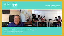Éco-rencontre : le biologiste Gilles Bœuf échange avec les éco-délégués du Lycée français de Lomé