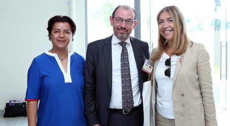 Marie-Christine Saragosse accompagne la délégation du Premier ministre