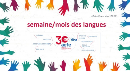 AEFE  Un Mai des langues en réseau célébrant les 30 ans de l'AEFE et le  plurilinguisme