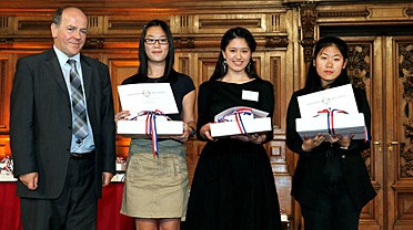 Les lauréates en chinois. © AEFE